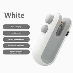 Mini Sealing Machine USB Rechargeable Heat Sealer Storage Bag Plastic Food Seale