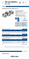 Superior SLO-SYN SS452 Synchronous Stepping Motor Gear Reducer Dual Shaft 1/3ph