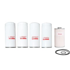 LF667(X2) LF3654 FF5507 FF5369 Filter Kit, Compatible With Volvo D13 Oil Change