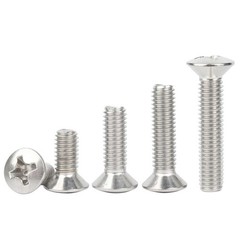 M1.6-M10 Phillips Oval Head Machine Screws Stainless Steel Countersunk All Sizes