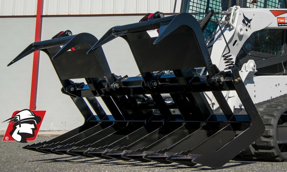 Skid Steer Twin Root Grapple for New Holland 84″ Wide Severe Duty by McLaren