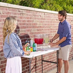 Lifetime Height Adjustable Folding Table 4 Foot 80952