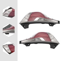2015-2017 Toyota Prius C Rear Outer Tail Lights Halogen Clear Lens Pair