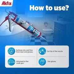100% Waterproof White Silicone Caulk – 12 Pack, 10.1 fl. oz. for Kitchen, Bathro