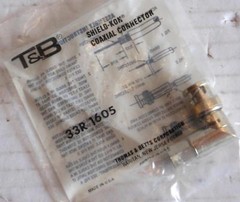 THOMAS & BETTS COAX CABLE CONNECTOR, TB59RP, RIGHT ANGLE PLUG, TWIST-ON TYPE T&B