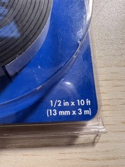 Flexible Magnetic Tape with Adhesive Backing 1/2in x 10 feet