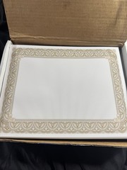 Gold Border Blank Certificate Award Printer Paper Certificate 8.5×11 In 400 Ct
