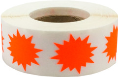 Color Coding Burst Labels Starburst Design | 1″ Inch | 500 Pack | Pick One Color