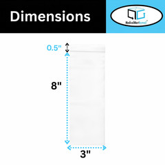 Clear Reclosable Bags 3 x 8″ 2 Mil Top Seal Jewelry Plastic Polybag 4000 Pieces