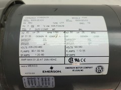 US Motors U14S2ACR Unimount Motor 0.25 Hp 3-Phase 1750 Rpm Tefc Model F044 *USED