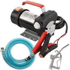 200W Fuel Transfer Pump Electric Diesel Kerosene Pump 12V DC 10GPM Nozzle Hoses