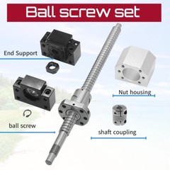 Ball Screw SFU1605 Antibacklash 250-2000mm+BK/BF12+Nut Housing+6.35*10mm Coupler