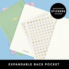 PAPERAGE 2026 Weekly & Monthly Planner, 12 Months (January 2026 – December 2026)