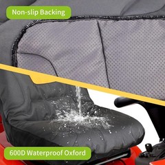 Universal Fit Heavy Duty Lawn Mower Seat Cover with Non-Slip Backing