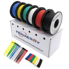 18 AWG Stranded Wire Kit – 5ft Flexible Silicone in 6 Colors, Tinned Copper