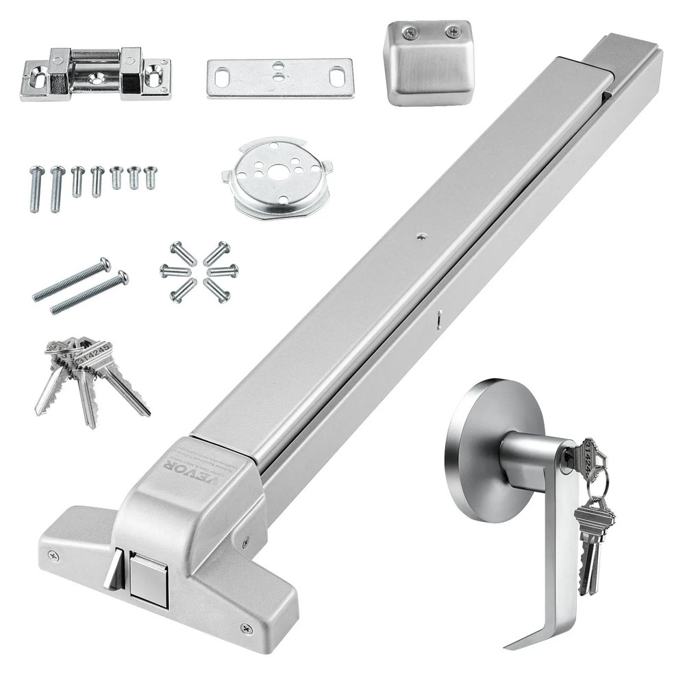 VEVOR Door Push Bar Panic Exit Device, 31” Stainless Steel UL600S