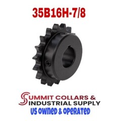 35BS16HX7/8″ Finish Bore Sprockets For Roller chain # 35 , 16-Tooth , 7/8″ Bore