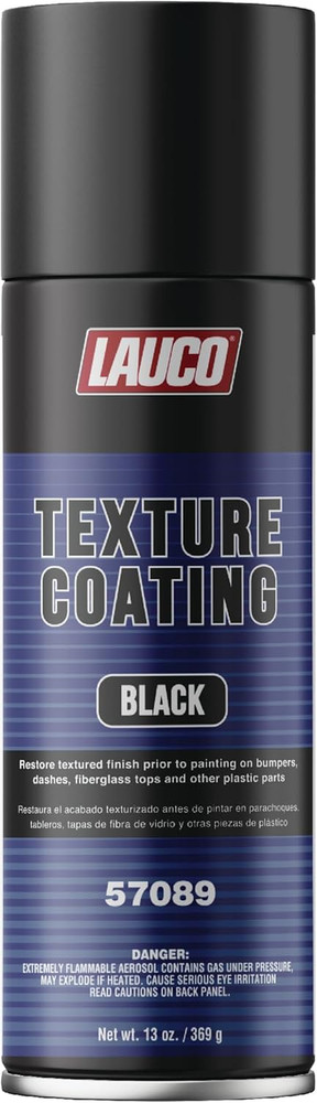 Texture Coating Black 13 Oz Aerosol Spray, Professional Automotive Trim and Bump