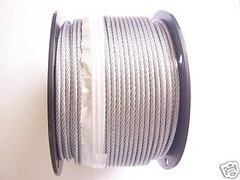 Galvanized Wire Rope Cable 3/16″, 7×19, 500 ft reel