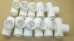 Lot of 10 PVC T Tee Fitting 1″ x 1″ x 1″ Slip x Slip x Slip