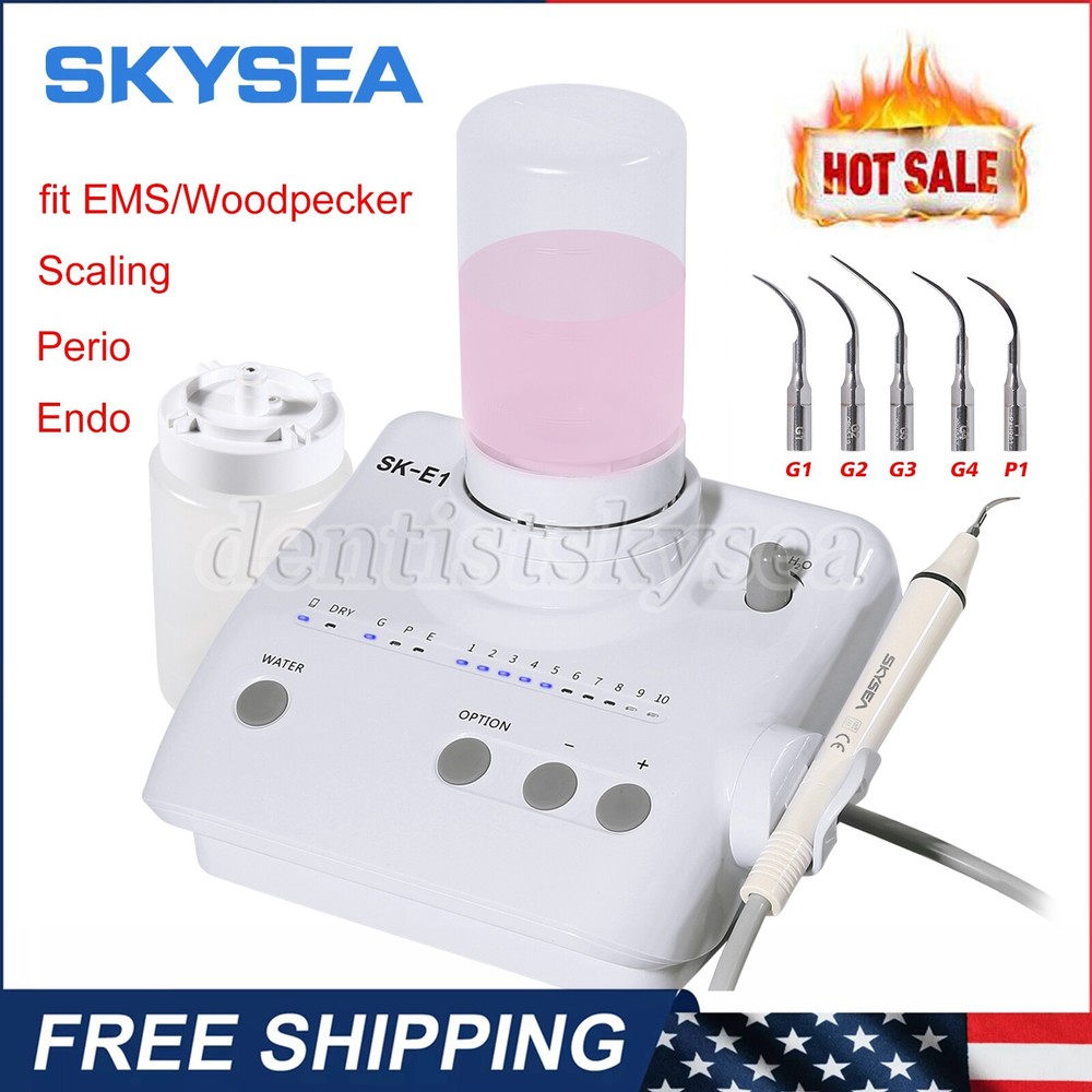 Dental Ultrasonic Piezo Scaler W/ Detachable Handpiece Auto Water Supply E1-NEW