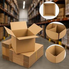 100 7x7x7 Cardboard Paper Boxes Mailing Packing Shipping Box Corrugated Carton