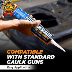 Black 2Pack Professional Automotive Seam Sealer Paintable Quick-Set Polyurethane