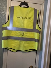 10-pack Hi-Vis Yellow Gray Reflective Safety Vest Zip Front Warehouse Employee