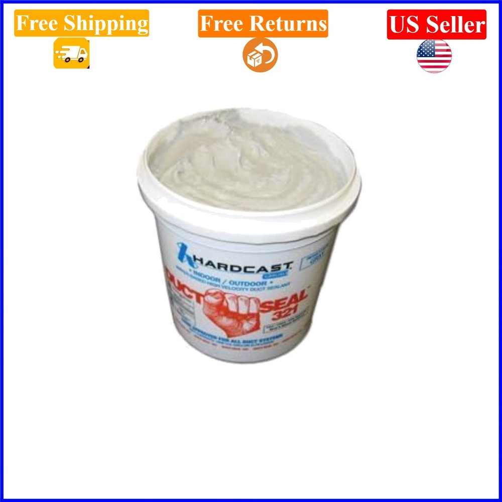 1 Gallon Gray Water-Based Duct Sealant – Silicone, 128 oz