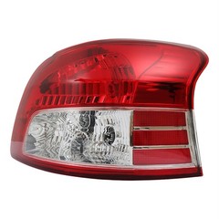 Passenger Tail Light Assembly Red Clear Lens for 2007-2011 Yaris Sedan TO2819133