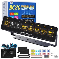 Universal Wireless Switch Panel Momentary/Toggle Auxiliary Circuit Relay System