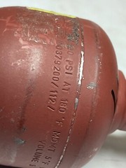 Hydac 00379200/112/ Diaphragm Accumulator MAWP 3600psi 5 Cu.In. Germany (OC72)