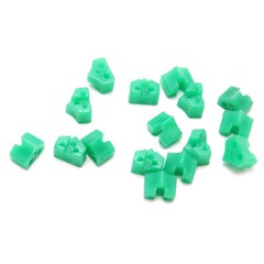 40Pcs Dental Silicone Add-On Wedges Disposable Delta Tine Wedges for Orthodontic