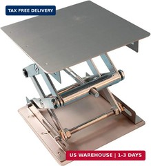 Stainless Steel Lab Jack Stand Table Lift Laboratory Mini Scissor Lift 4″ x 4″ w