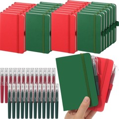 25 Sets Small Notebook with Pen Bulk 5.6” x 3.7” Mini Notebooks and Pens Le…
