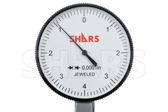 SHARS .008″ LARGE 0-4-0 DIAL TEST INDICATOR GRADUATION .0001″ CASE NEW !]