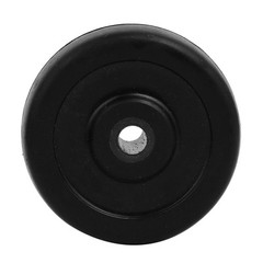 4Pcs 2-inch Diameter Rubber Pulley for Pulley Skateboard Trolley Caster Black