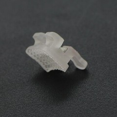 Orthodontic Ceramic Brackets w/Metal Slot 022 018 Roth MBT 3 Hook Braces Clarity