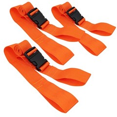 LINE2design Spine Board Straps – Disposable Backboard Straps Pack of 3 – Orange