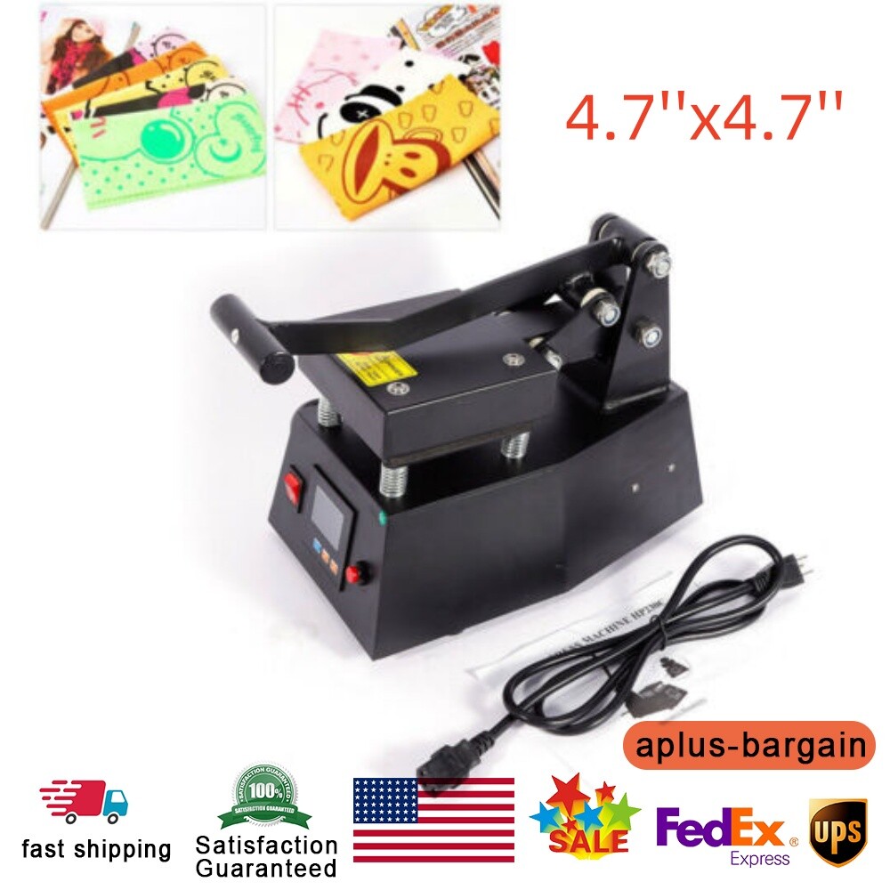 4.7”x4.7” Digital Heat Press Machine Sublimation T-shirt Printing SWING AWAY