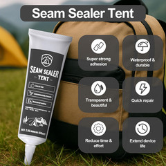 1DFAUL 120ml Tent Seam Sealer Waterproof, Seam Sealer Tent Sealant Repair Kit Cl