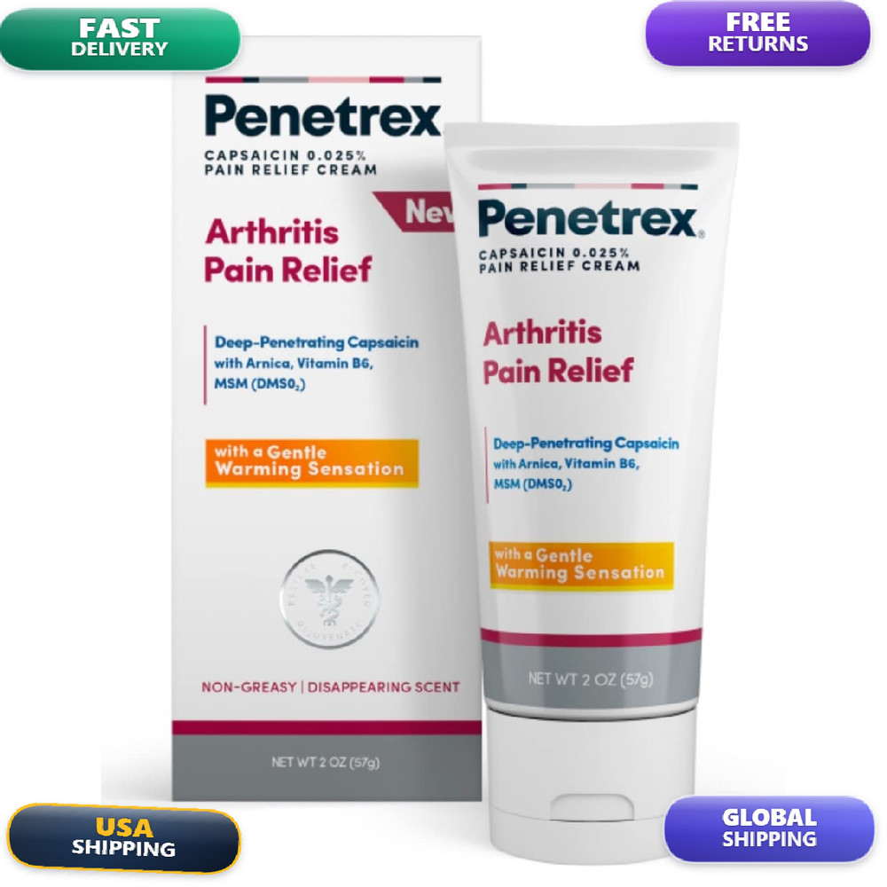 Penetrex Arthritis Warming Pain Relief Cream – Deep Penetrating Capsaicin