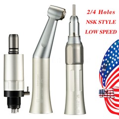 NSK Style Dental Low Slow Speed Push Button Contra angle Handpiece E-type 2/4H