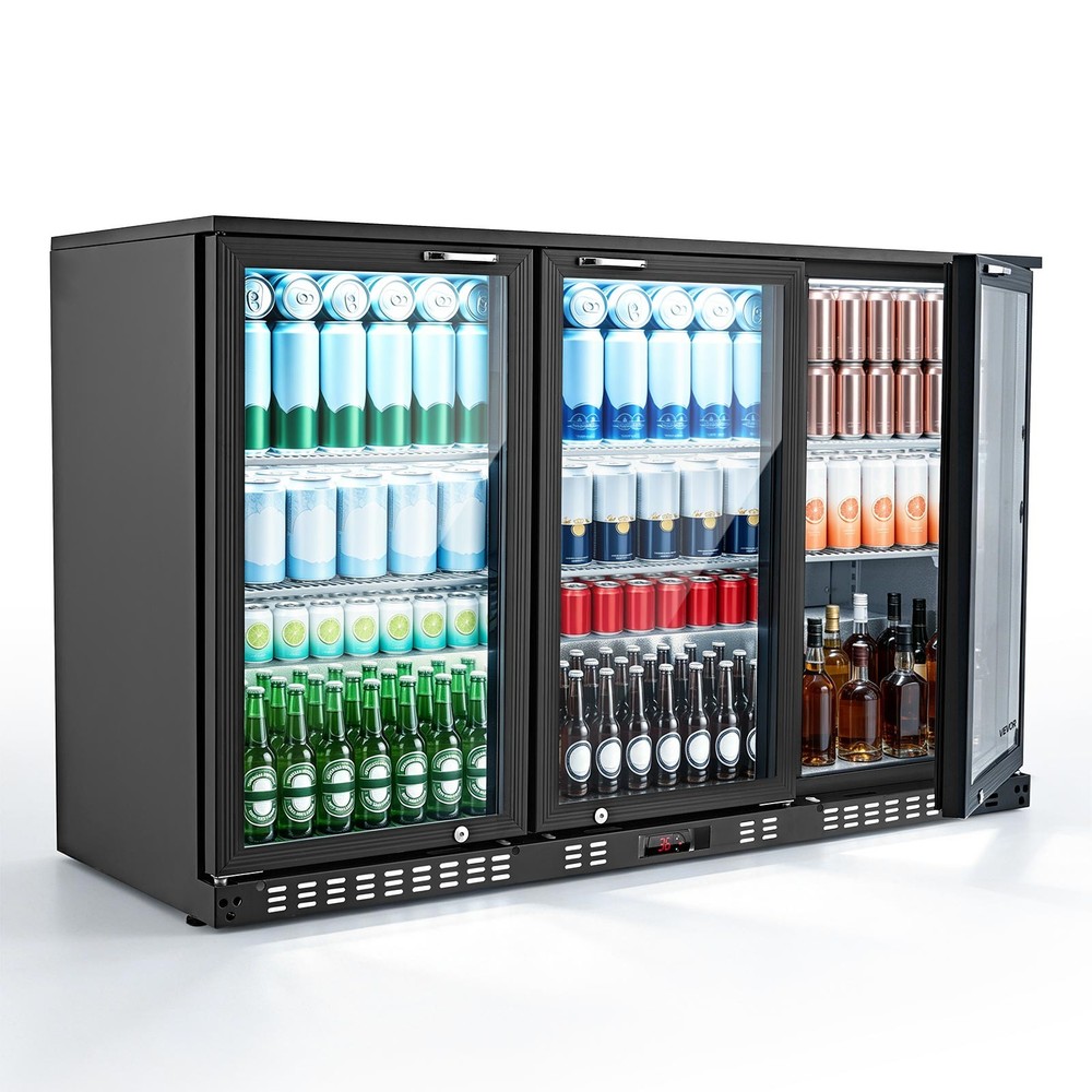 VEVOR 11.4 Cu.Ft Back Bar Cooler Commercial Beverage Refrigerator Under Counter