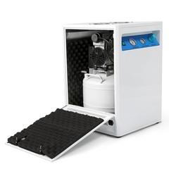 Dental Silent Air Compressor 40L 800W Soundproof Box w/ Wheels 155L/min GA-02X
