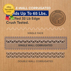 Moving Boxes Medium 18″L X 14″W X 12″H 10-Pack Corrugated Cardboard Box