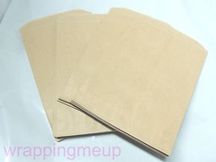 100 5×7 Cute Natural Kraft Paper Bags, Craft Bags, Wedding Party Bags, Gift Bags