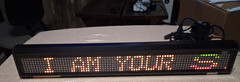 Good Used COLOR-BRITE SW-214CR Lighted Multi-color Scrolling Sign 26″ x 4″