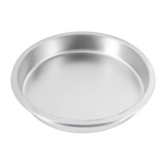 Roll Top Chafing Dish Buffet Set Gold Accent 6.3 Quart Round Stainless Steel