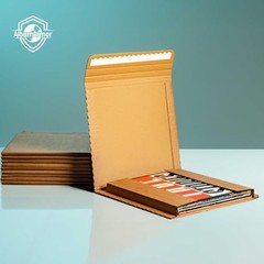 Vinyl Record Shipping Boxes with Fragile Stickers, LP Mailers 12-inch, Kraft